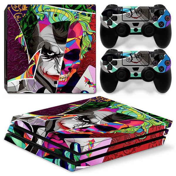 Fanstore Skin Sticker Vinyl Decal PVC Material for Playstation PS4 Pro Console and 2 Remote Controller Cool Design