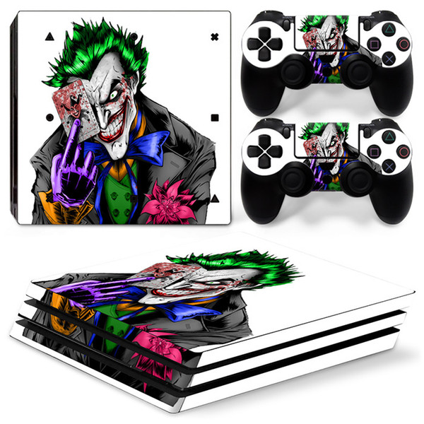 Fanstore Skin Sticker Vinyl Decal PVC Material The Joker for Playstation PS4 Pro Console and 2 Remote Controller