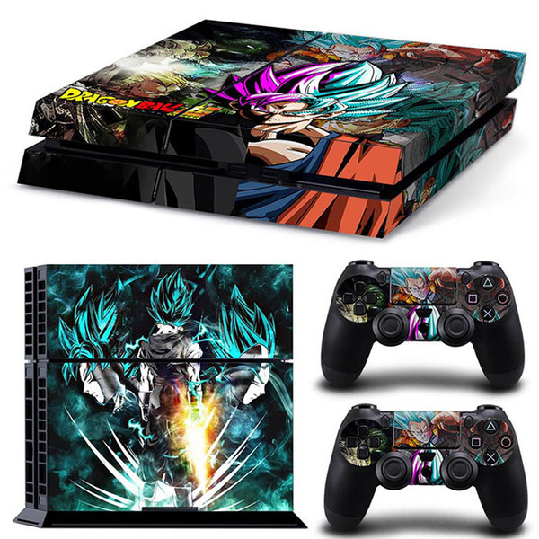 Fanstore Skin Sticker Dragon Ball Protective Vinyl Decal for Playstation PS4 Console and 2 Remote Controller Popular Design