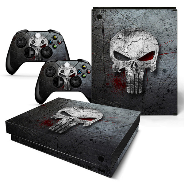 Fanstore Wrap Cover Skin Sticker Waterproof Skin for Xbox One X Console and 2 Remote Controller New Design