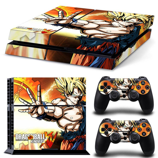 Fanstore Skin Sticker Vinyl Wrap Cover Dragon Ball for Playstation PS4 Console and 2 Remote Controller