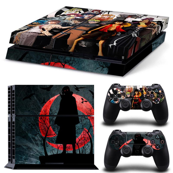 Fanstore Skin Sticker Protective Decal Cover Naruto for Playstation PS4 Console and 2 Remote Controller Popular Design