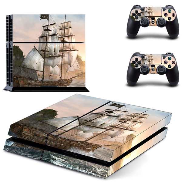 USA Assassin's Creed Voyages PS4 Gamepas Skin Decal for PlayStation 4 Console + 2pcs Controllers Stickers