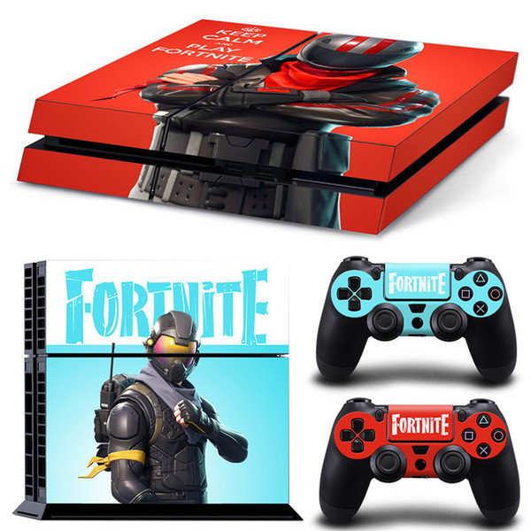 Playstation 4 skins for Game Fortnite Battle Royale Cover PS4 Slim Protective Console System Controller Good Kids Friends Gift