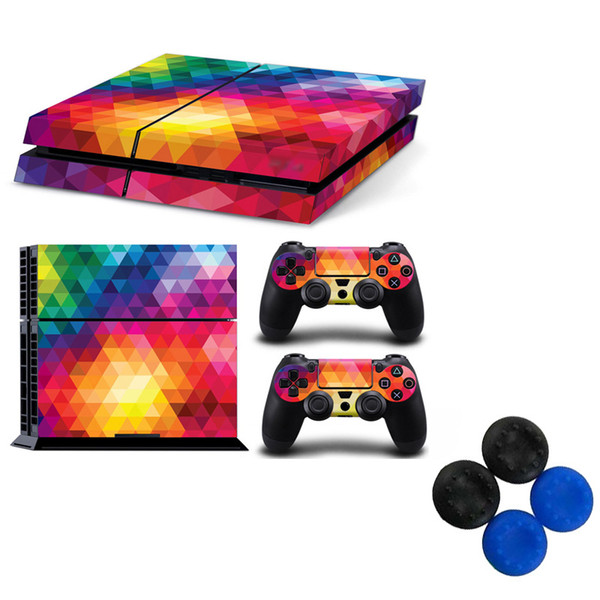 New Play Station 4 Games Host Stickers Color Show Controller Skin with Cap Sticker for Playstation 4 PS4 Game Play T-P4-098