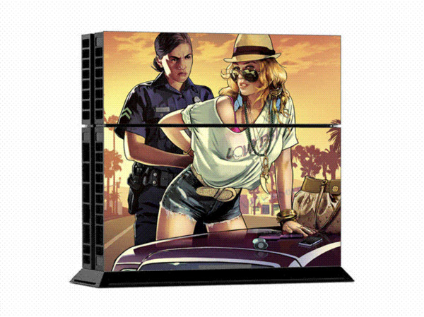 New Grand Theft Auto V Game GTA 5 Protective Decor Skin Sticker for SONY Playstation 4 Decal Stickers for PS 4 PS4