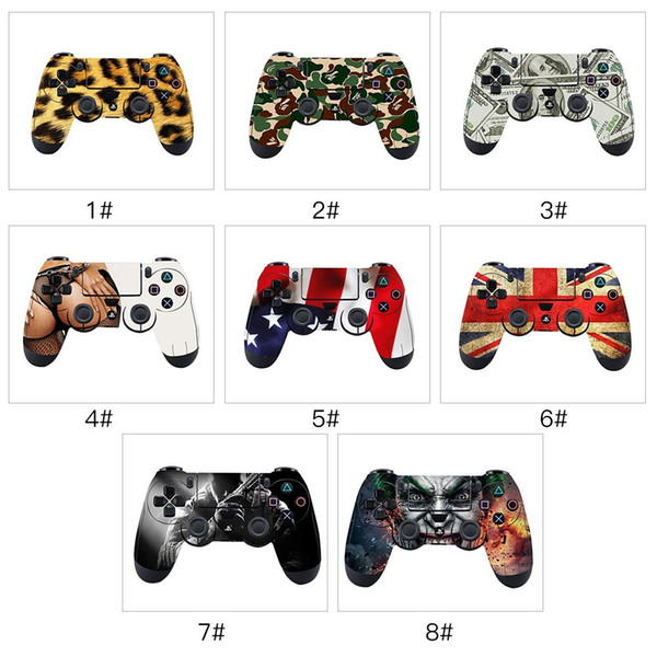 For PS4 Vinyl Skin Sticker Protective Cover Playstation Game Console Controller Decal Stickers