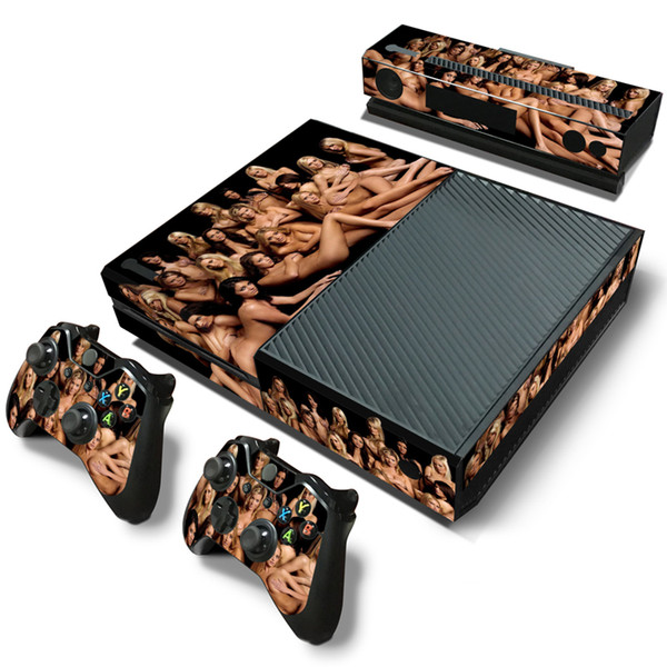 SEXY NAKED GIRLS Protective Decal Skin/Stickers For xbox one Console+ 2 Controllers + Kinect Skin