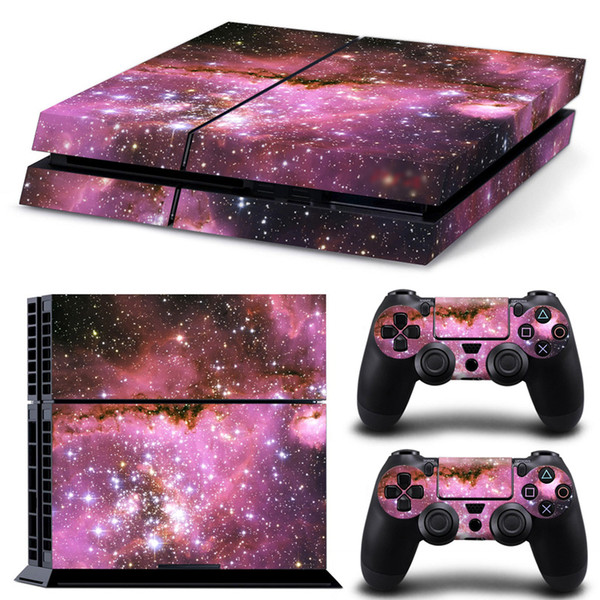 PS4 Skin Decal Stickers Brilliant Star for PlayStation 4 Console System and PS4 Wireless Dualshock Controller by Golden