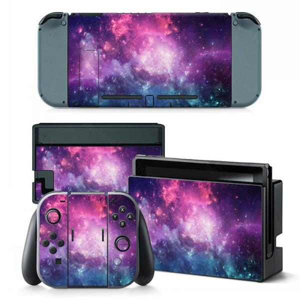 eXtremeRate Full Set Faceplate Skin Decal Stickers for Nintendo Switch nice full body colorful sticker for switch console