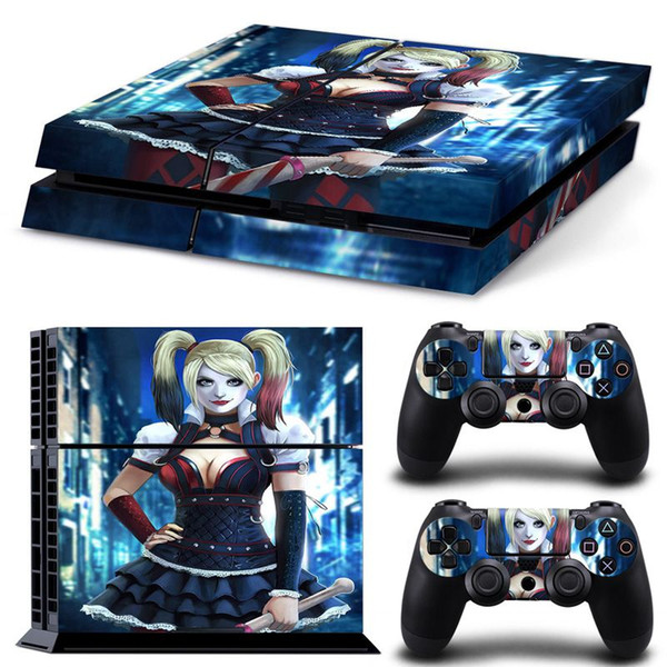 2018 Harley Quinn Skin Sticker For Sony Playstation 4 Console + 2PCS Controle Cover Decals For PS4 Dualshock 4 Games Accessories