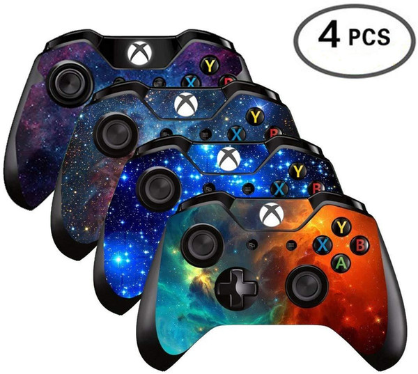 4 Different Style/lot Galaxy Star Blue Pink Style Vinyl Skin Sticker For Xbox One Controller