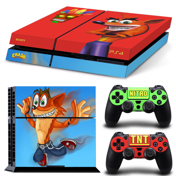 New COOL Crash Bandicoot B5205 SKIN PROTECTIVE STICKER for SONY PS4 CONSOLE CONTROLLER