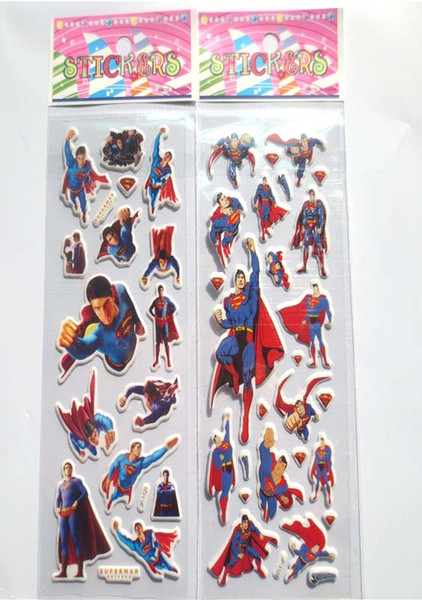 Hot!100sheets Superman wall stickers, superhero Superman stickers Kids room decor stickers,for Kids Birthday Gift toys sticker