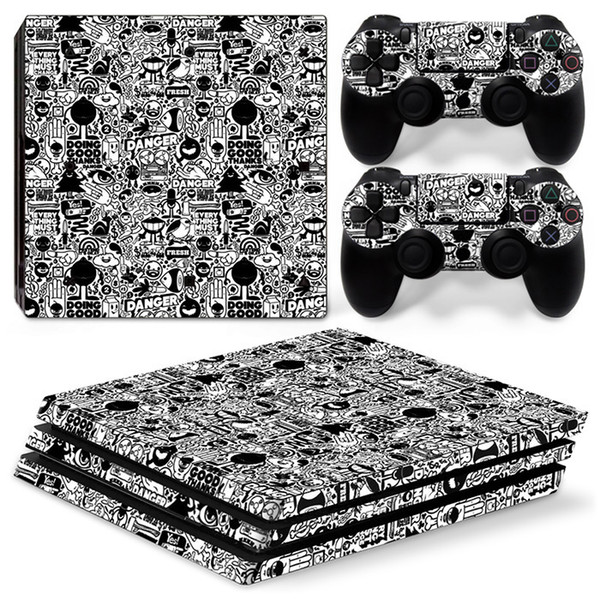 Skin Sticker Cover For PS4 PRO Console&Controllers