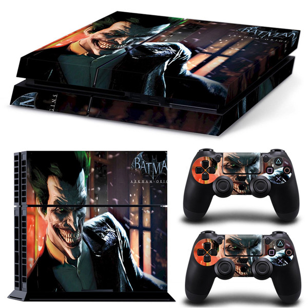 Funny Batman Vinyl Decal Protector Skin Sticker for Sony PlayStation 4 PS4 Console and 2 Controllers Skin Stickers