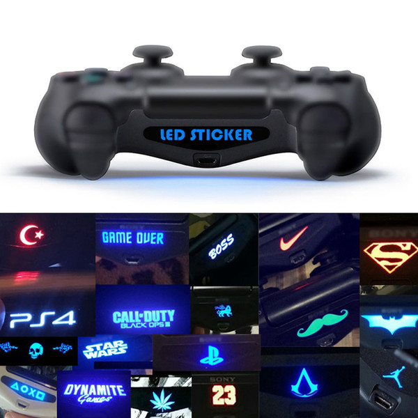 40pcs/set Game LED Light Bar Cover Vinyl Decal Skin Stickers Sticker For Playstation 4 PS4 Controller Gamepad High Quality FAST SHIP