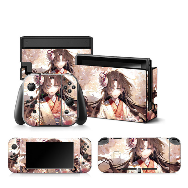 Japanese Anime Theme NS Console Decoration Sticker 1:1 Colorful Sticker Console Skin Waterproof High Quality PVC Siwch Protector