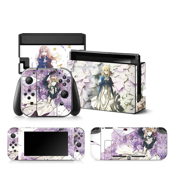 Delicate Japanese Anime Theme NS Console Decoration Sticker 1:1 Colorful Sticker Console Skin Waterproof Siwch Best Protector