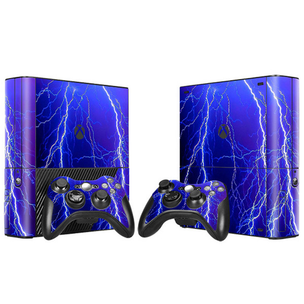 Fanstore Skin Sticker Vinyl Decal Protector for Xbox 360 E Console and 2 Remote Controller