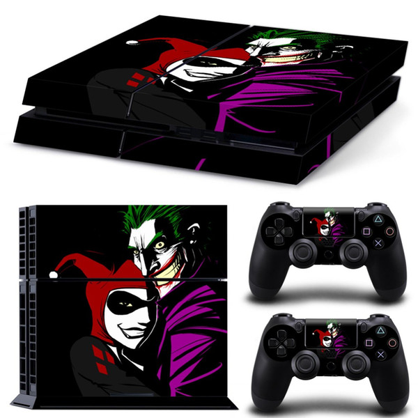 The Joker and Harley Quinn skin sticker for ps4 vinyl protective cover for ps4 console for ps4 controller skin for ps4 sticker