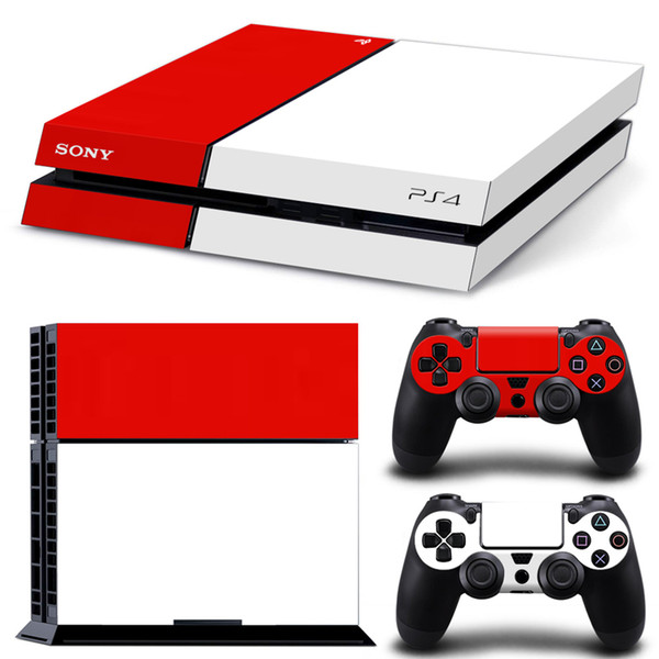 Fanstore Skin Sticker Vinyl Wrap Cover Full Set for Playstation PS4 Console and 2 Remote Controller