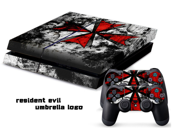 RESIDENT EVIL LOGO DECAL SKIN PROTECTIVE STICKER for PS4 CONSOLE CONTROLLER