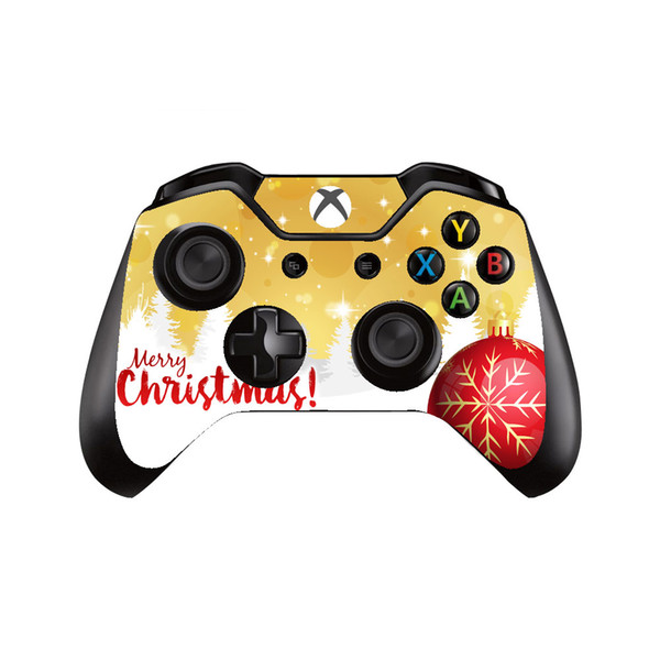 10pcs/Lot Merry Christmas Snow Style Vinyl Skin Sticker For Xbox One Controller Gaming Skin Sticker