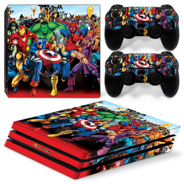 Marvel's The Avengers factory made OEM skin sticker for PS4 PRO console decal