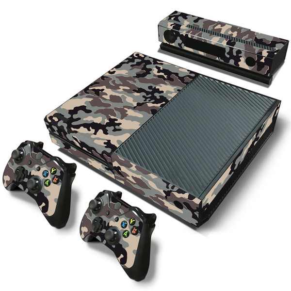 Fanstore Skin Sticker Vinyl Decal Joystick Skin Camo Designs for Xbox One Console and 2 Remote Controller Hot Sale Design