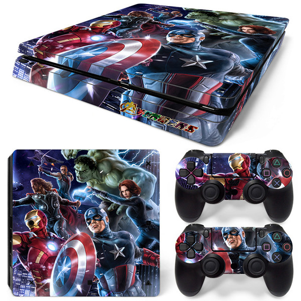 Fanstore Skins Sticker Game Decal Vinyl Decal for Playstation PS4 Slim Console and 2 Remote Controll