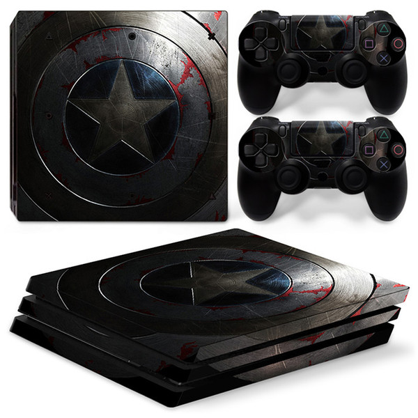 Fanstore Skin Sticker Vinyl Decal Decorative Wrap for Playstation PS4 Pro Console and 2 Remote Controller New Design