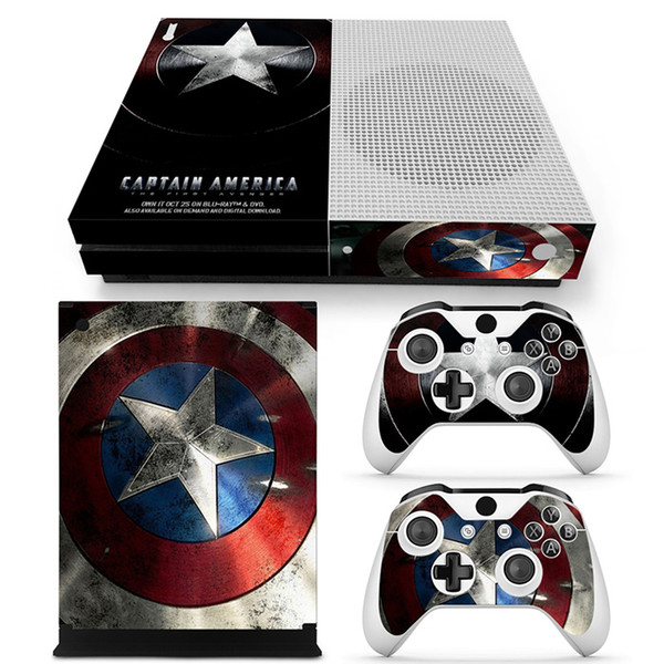 Fanstore Skin Sticker Removable Decal for Xbox One S Console and 2 Remote Controller New Design