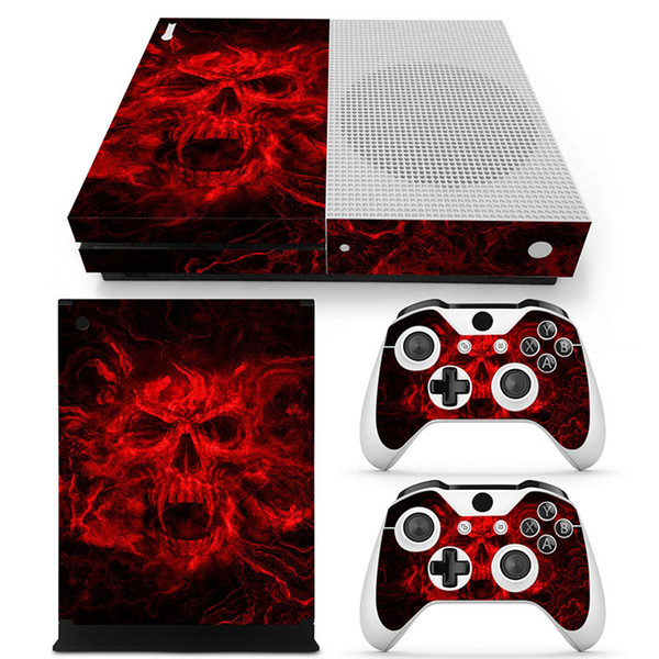 Fanstore Skin Sticker Vinyl Decal Great Gift Choice for Xbox One S Console and 2 Remote Controller