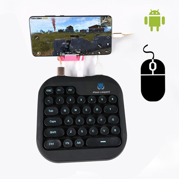 NEW Auxiliary phone game Moun Leopard keyboard for Play runknowns Battlegrounds keyboard Game Controllers for game console for android phone