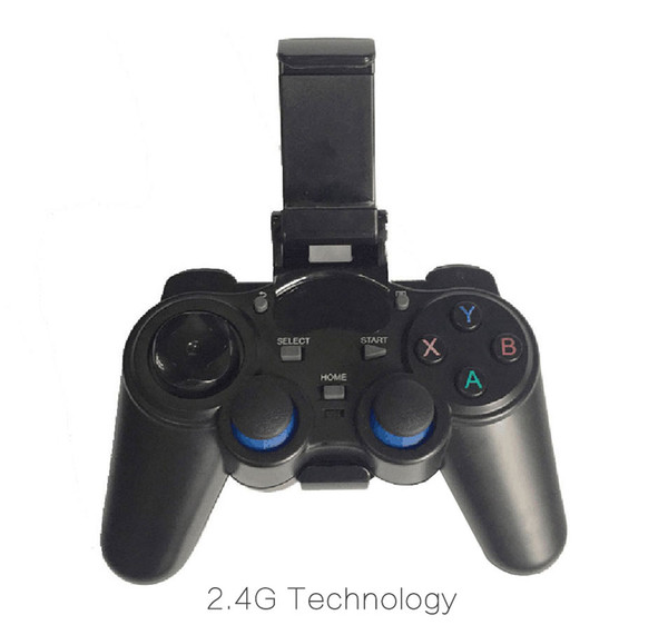 1pcs by Post 2.4G Wireless Game Controller Gamepad Joystick mini keyboard remoter for universal TV box and Smartphone GR1 w/phone supporter