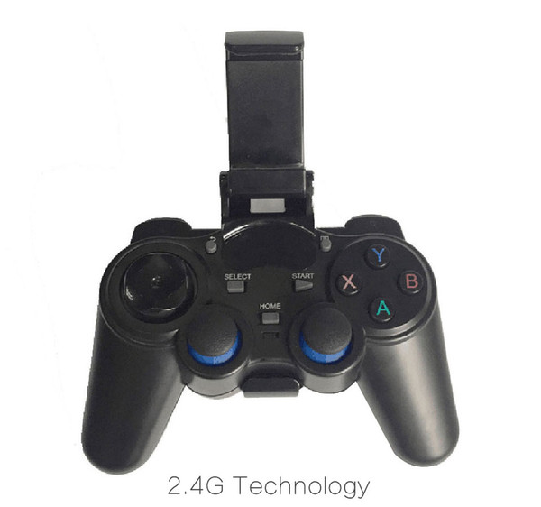 1pcs 2.4G Wireless Game Controller Gamepad Joystick mini keyboard remoter for universal TV box and Smartphone GR1 w/phone supporter