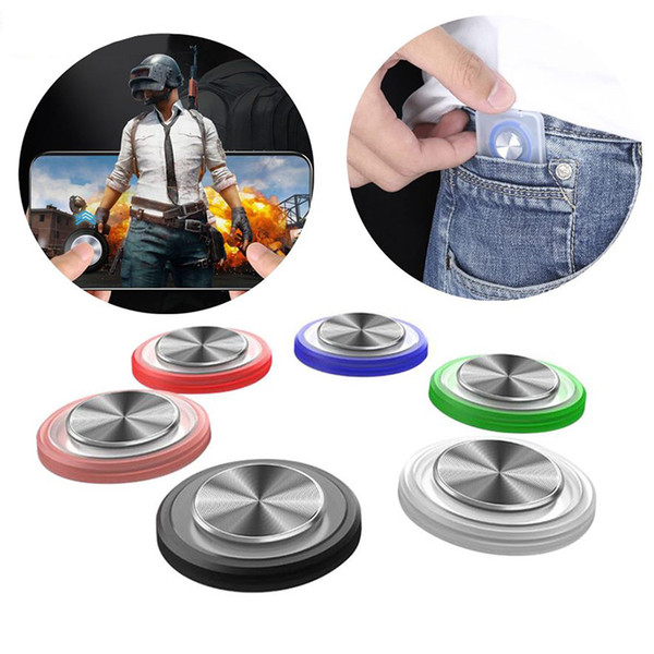 Round Joystick Mobile Phone Game Q8 Handle Rocker For Iphone Android Tablet Metal Button Controller For PUBG Controller With Suction Cup