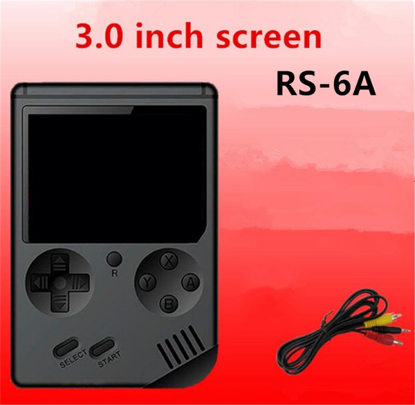 CoolBaby RS-6A Retro Portable Mini Handheld Game Console 168 Games 8 Bit 3.0 Inch Color LCD With Retail Package