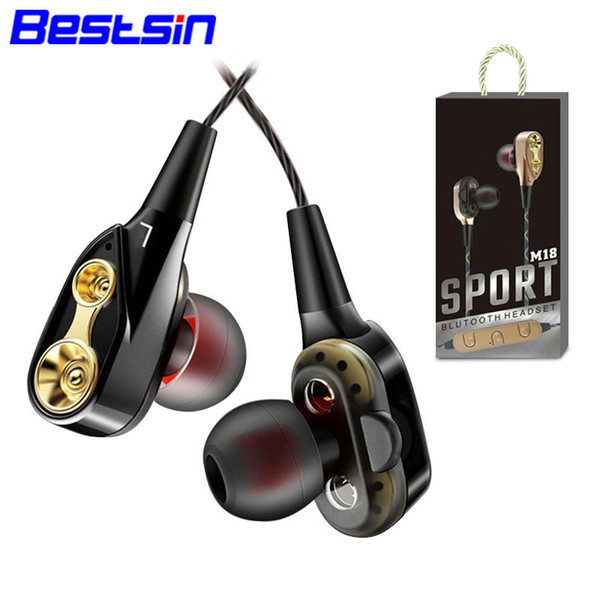 Wireless Earphone Bestsin M18 Bluetooth In-Ear Earbuds V4.2 with Microphone Sports Earphones for Running and Exercise