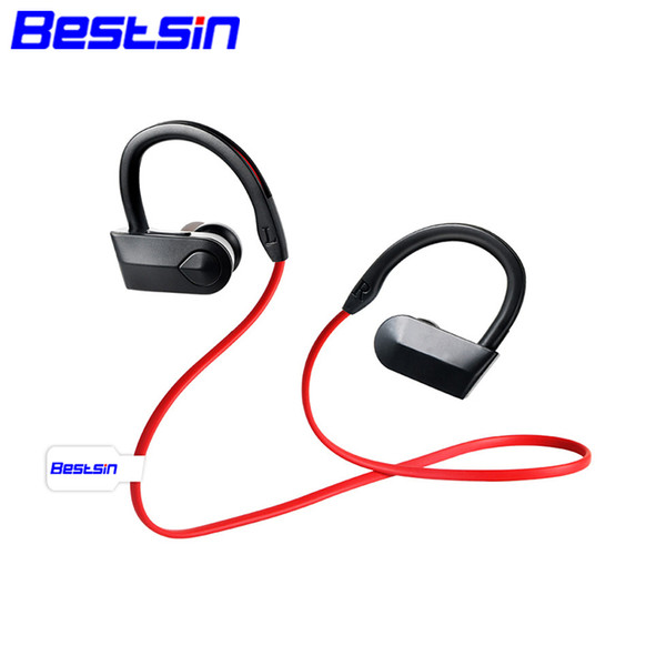 Bestsin Sport Bluetooth Headphones Earphone Waterproof Wireless Stereo Ear Hook Headset with Microphone For Iphone XSMAX Samsung Note 9