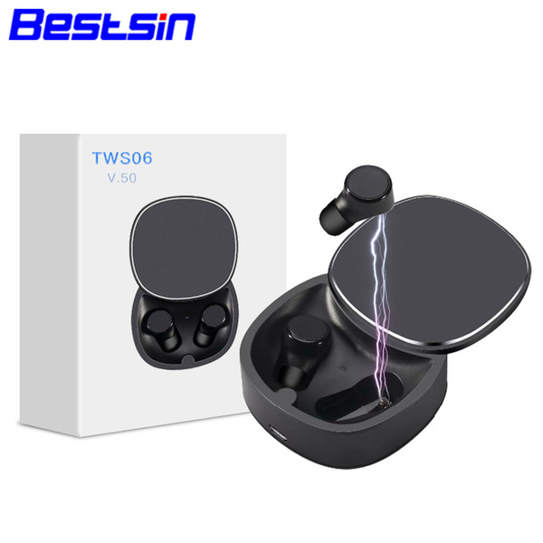 Bestsin Magic Music TWS 5.0 mini bluetooth earphones wireless sport blueooth headset waterproof touchpad for gift with charging box