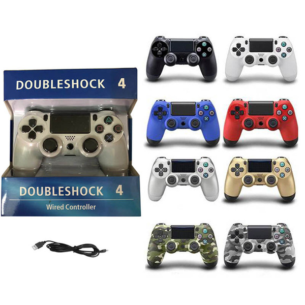 For PS4 USB Wired Connection Game Gamepad Controller 8 Colors For SIXAXIS Playstation 4 Control Game Joysticks