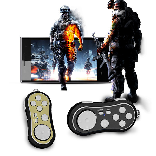 Unique 4 in 1 Smart Mini Bluetooth Gamepad Keyring,Mini Game Controller Self-timer Shutter Joystick Keychain for PC/Android/IOS Smart phones