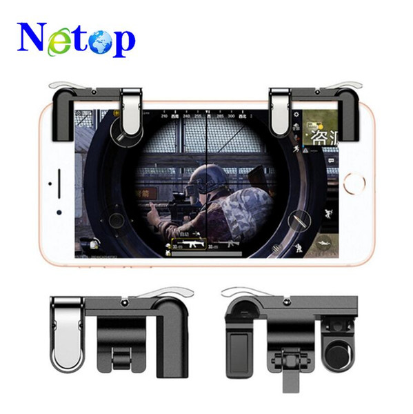 Netop Mobile Trigger Shooting Game Button for Mobile Game Joystick Physical Touch Game Controller For PUBG Nice Gift to Friend