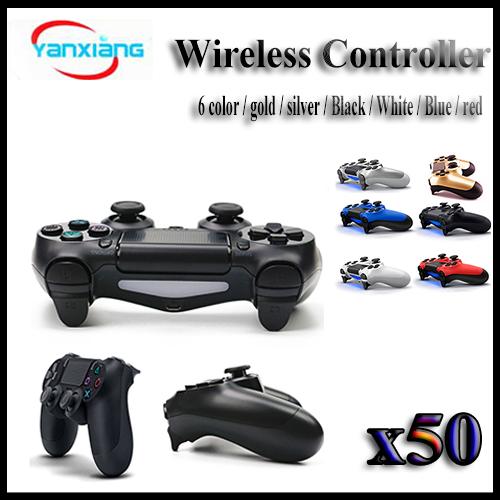 50PCS PS4 Controller high quality wireless bluetooth Game controller for PS4 Controller 4 Joystick Gamepad for PS4 Console YX-PS4-04