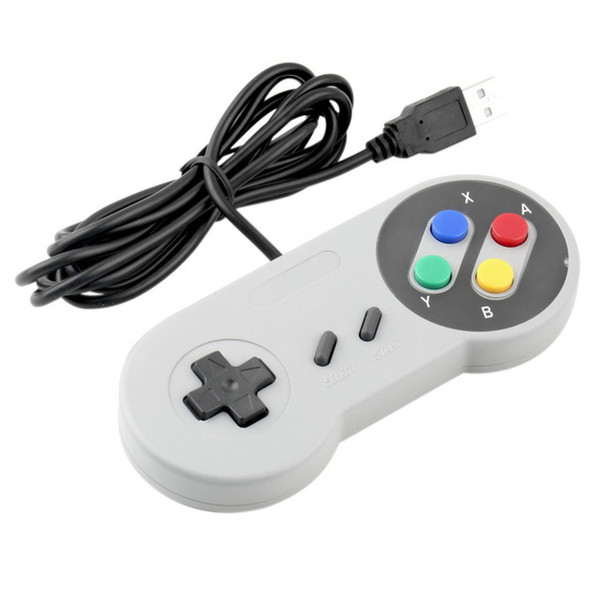 Classic USB Joystick Gaming Controller Gamepad Joypad Replacement for Nintendo SNES Game pad for Windows PC For MAC Computer Control Joystic