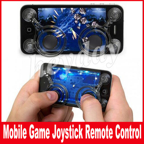 Mobile Joystick Dual analog joysticks Smart Clip for iPhone Samsung samrtphone gaming iPad pod Touch for 4.7