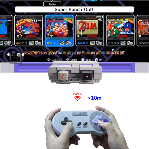 Wireless Gamepads 2.4GHZ Joypad Joystick Controller for SNES NES Classic Mini windows IOS Android raspberry pi Console remote