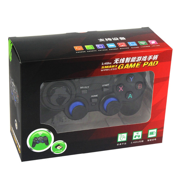 New 2.4G Gamepad Android Controllers Wireless Gamepad Joystick Android Controller for Tablet PC Smart TV Box DHL free 50pcs